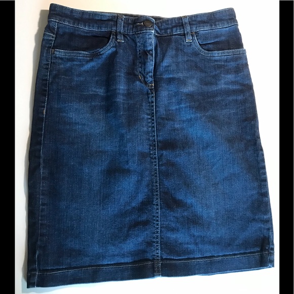 eileen fisher denim skirt